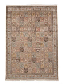  Kashmir Pure Silk Rug 243X346 Silk Brown/Orange Large Carpetvista