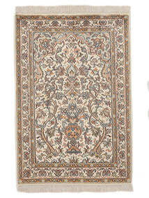  Kashmir Pure Silk Rug 64X96 Silk Brown/Beige Small Carpetvista
