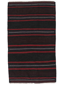 Afghan Vintage Kilim Rug 111X191 Black/Dark Red Wool, Afghanistan Carpetvista