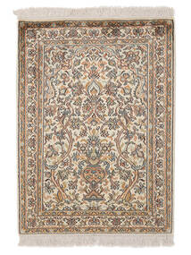  Kashmir Pure Silk Rug 65X90 Silk Brown/Beige Small Carpetvista