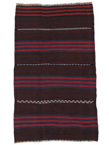  Oriental Afghan Vintage Kilim Rug 112X182 Black/Dark Red Wool, Afghanistan Carpetvista