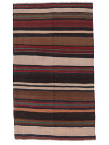 121X208 Tappeto Orientale Afghan Vintage Kilim Nero/Rosso Scuro (Lana, Afghanistan) Carpetvista