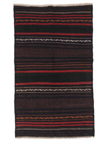 Afghan Vintage Kilim Rug 120X205 Black/Dark Red Wool, Afghanistan Carpetvista