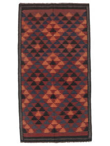 119X230 絨毯 オリエンタル アフガン ヴィンテージ キリム ダークレッド/ブラック (ウール, アフガニスタン) Carpetvista