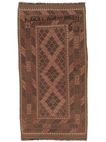  Afghan Vintage Kelim 97X200 Vintage Ullmatta Brun/Svart Liten Carpetvista