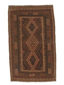  Afghan Vintage Kelim Matot 105X174 Vintage Villamatto Ruskea/Musta Pieni Matto Carpetvista