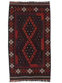  Afghan Vintage Kelim 100X176 Vintage Ullteppe Svart/Mørk Rød Lite Carpetvista