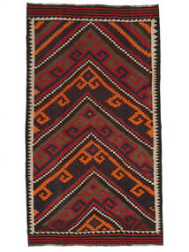 165X292 Afghan Vintage Kelim Matot Matto Musta/Tummanpunainen Afganistan Carpetvista