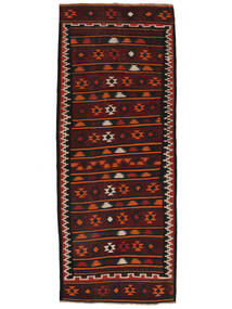  Afghan Βιντάζ Κιλίμ Χαλι 148X384 Vintage Μαλλινο Μαύρα/Σκούρο Κόκκινο Μικρό Carpetvista