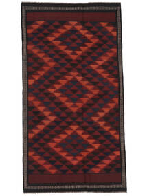 144X268 Afghan Vintage Kilim Rug Oriental Black/Dark Red (Wool, Afghanistan) Carpetvista