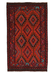  190X321 Afghan Vintage Chilim Covor Dark Red/Negru Afganistan
 Carpetvista