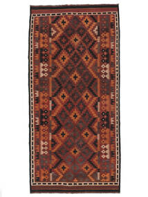 Afghan Vintage Kelim 150X306 Vintage Ullteppe Mørk Rød/Svart Lite Carpetvista