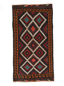  Afghan Βιντάζ Κιλίμ Χαλι 140X260 Vintage Μαλλινο Μαύρα/Σκούρο Κόκκινο Μικρό Carpetvista