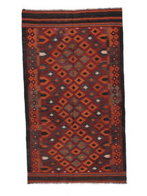 絨毯 アフガン ヴィンテージ キリム 143X248 ダークレッド/ブラック (ウール, アフガニスタン)