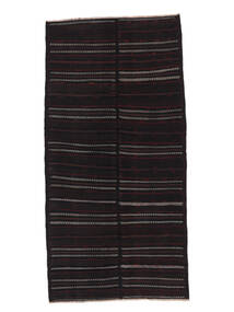  127X260 Afghan Vintage Kelim Matot Käytävämatto Matto Musta Afganistan Carpetvista