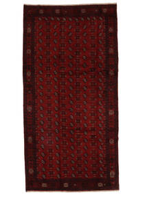  Baluch Rug 186X380 Wool Black Carpetvista