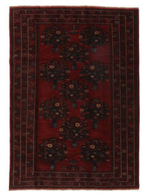 200X280 絨毯 オリエンタル バルーチ 黒 (ウール, アフガニスタン)