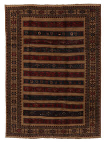  206X287 Striped Baluch Rug Wool, Carpetvista