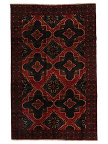 172X277 絨毯 オリエンタル バルーチ ブラック/ダークレッド (ウール, アフガニスタン) Carpetvista