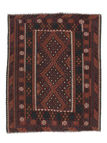  185X231 Afghan Vintage Kelim Matot Matto Musta/Tummanpunainen Afganistan Carpetvista