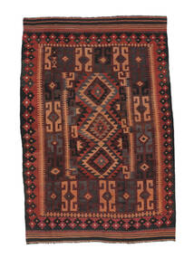 Afghan Vintage Kelim Teppe 174X277 Svart/Mørk Rød Ull, Afghanistan Carpetvista