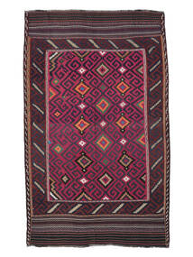  150X255 Afghan Vintage Kilim Rug Black/Dark Red Afghanistan Carpetvista