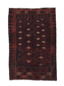 130X195 Tapis D'orient Afghan Vintage Kilim Noir (Laine, Afghanistan) Carpetvista