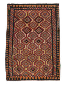 Afghan Vintage Kelim Matot Matto 175X262 Tummanpunainen/Ruskea Villa, Afganistan Carpetvista