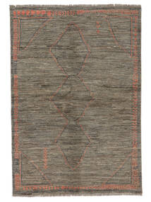  138X196 Contemporary Design Teppich Braun Afghanistan Carpetvista