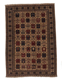 絨毯 バルーチ 200X286 ブラック/茶色 (ウール, アフガニスタン)