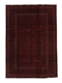  Orientalischer Belutsch Teppich 200X286 Schwarz Wolle, Afghanistan Carpetvista