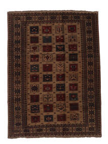  Oriental Baluch Rug 200X272 Black/Brown Wool, Afghanistan Carpetvista