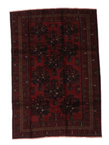  Oriental Baluch Rug 203X295 Black Wool, Afghanistan Carpetvista