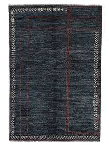  Contemporary Design Rug 138X204 Wool Black Small Carpetvista