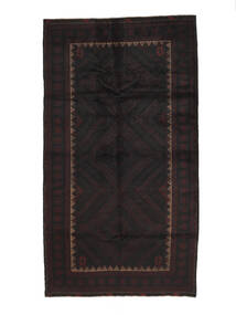 130X240 絨毯 オリエンタル バルーチ ブラック (ウール, アフガニスタン) Carpetvista