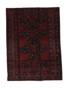  Orientalischer Belutsch Teppich 209X282 Schwarz Wolle, Afghanistan Carpetvista