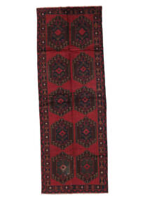 絨毯 オリエンタル バルーチ 139X396 廊下 カーペット ブラック/ダークレッド (ウール, アフガニスタン)