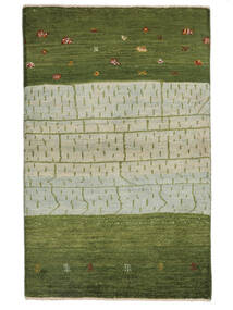 絨毯 ペルシャ ギャッベ ペルシャ Fine 78X122 ダークグリーン/グリーン (ウール, ペルシャ/イラン)