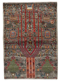 Gabbeh Persia Fine Matot Matto 86X122 Musta/Ruskea Villa, Persia/Iran Carpetvista