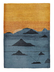 86X121 Gabbeh Persisch Fine Teppich Moderner Dunkelblau/Braun (Wolle, Persien/Iran) Carpetvista