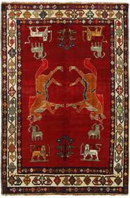 Tapete Oriental Ghashghai Fine 162X240 Vermelho Escuro/Preto (Lã, Pérsia/Irão)
