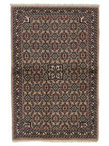  97X148 Hosseinabad Teppich Schwarz/Braun Persien/Iran Carpetvista