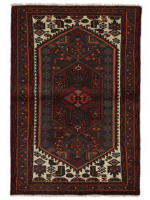 絨毯 オリエンタル ハマダン 103X150 ブラック/ダークレッド (ウール, ペルシャ/イラン)
