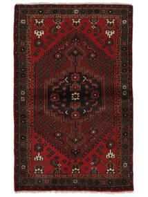 Alfombra Oriental Hamadan 102X161 Negro/Rojo Oscuro (Lana, Persia/Irán)