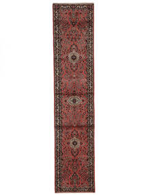 86X401 絨毯 マラバン オリエンタル 廊下 カーペット ダークレッド/ブラック (ウール, ペルシャ/イラン) Carpetvista