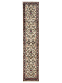 絨毯 ペルシャ マラバン 82X405 廊下 カーペット 茶色/ブラック (ウール, ペルシャ/イラン)