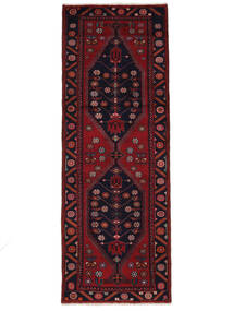  Persian Hamadan Rug 107X300 Runner
 Black/Dark Red (Wool, Persia/Iran)