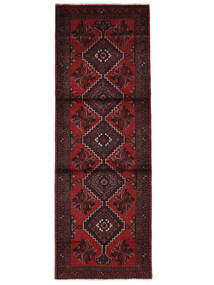  Oriental Hamadan Rug 102X295 Runner
 Black/Dark Red Wool, Persia/Iran Carpetvista