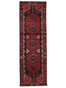  Oriental Hamadan Rug 99X308 Runner
 Black/Dark Red Wool, Persia/Iran Carpetvista