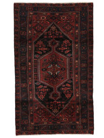  Persian Hamadan Rug 146X244 Black/Dark Red Carpetvista